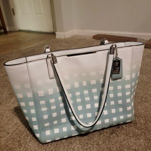 Coach Madison Gingham Bag. Mint condition